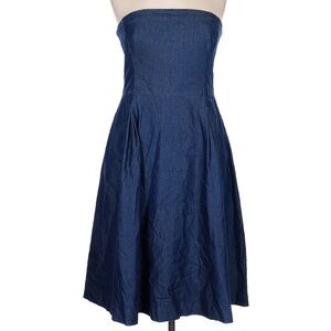 WHBM Strapless Denim Dress